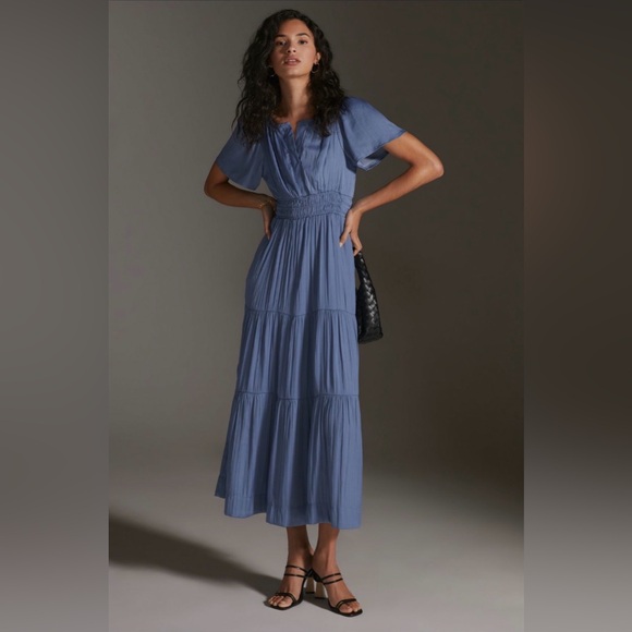 Anthropologie Dresses & Skirts - Anthropologie Somerset Satin Maxi Dress